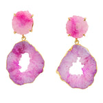 YAA YAA LONDON Pastel Solar Quartz Agate 'Summer Love' Earrings