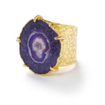YAA YAA LONDON Purple 'Solar Power' Ring