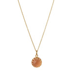'New Life' Apricot Blush Gold Vermeil Necklace