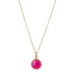 'New Life' Bubble Gum Pink Gold Vermeil Necklace