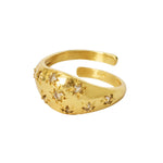 YYL LUXE 'Precious Daughter' Gemstone Gold Vermeil Ring