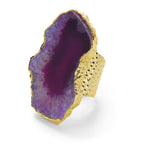 'ULTRA MEGA' Purple Gemstone Gold Statement Ring