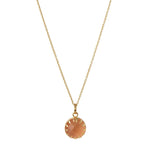'New Life' Apricot Blush Gold Vermeil Necklace
