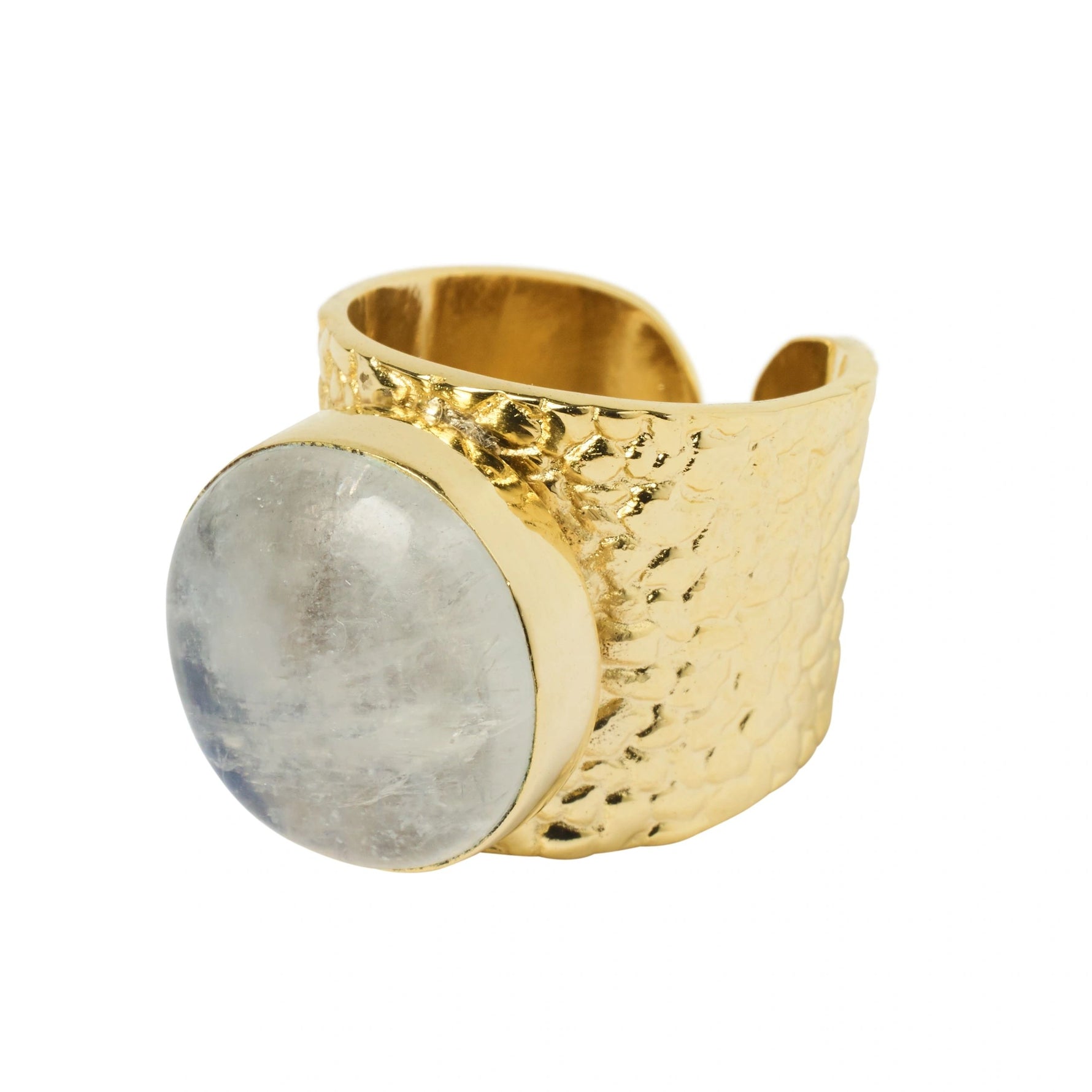 Rainbow Moonstone 'Earth' Ring