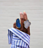 'ULTRA MEGA' Gemstone Gold Adjustable Statement Ring