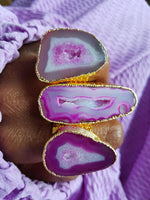 SAMPLE SALE 'MEGA' Berry Crush Semi Precious Stone Gold Statement Ring