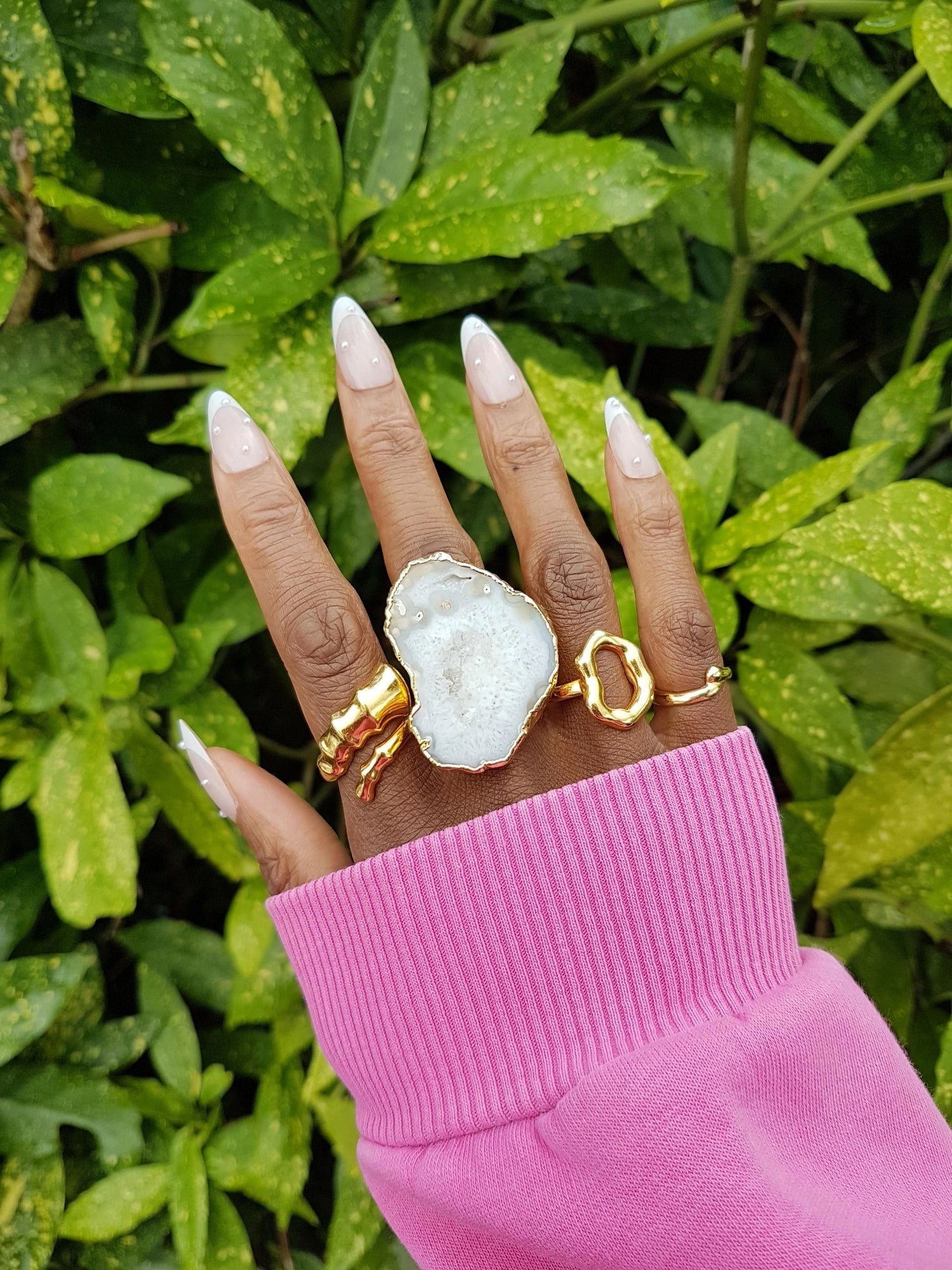 YYL LUXE 'Little Hug' Gold Vermeil Ring