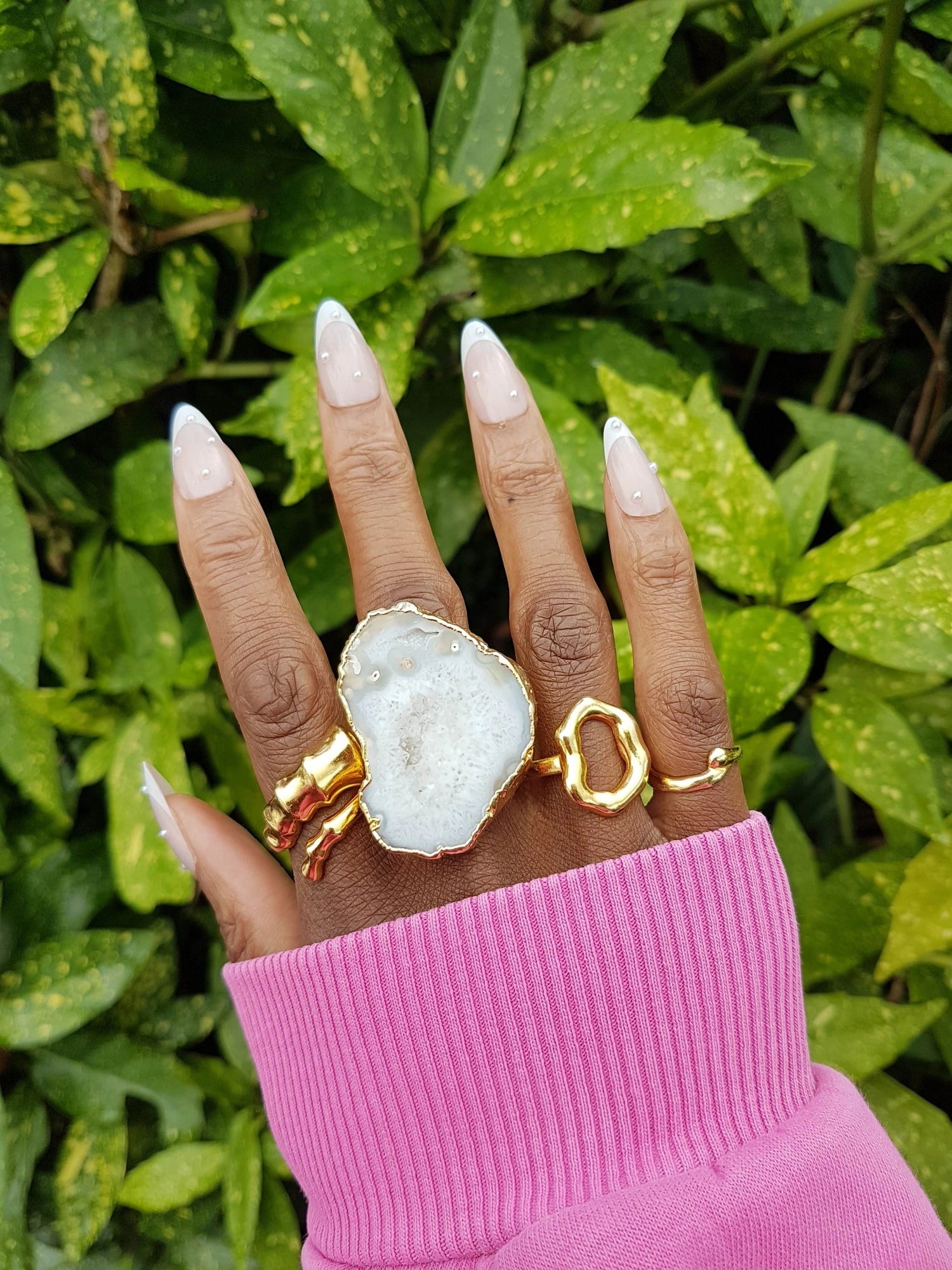 YYL LUXE 'Open Wide' Gold Vermeil Ring