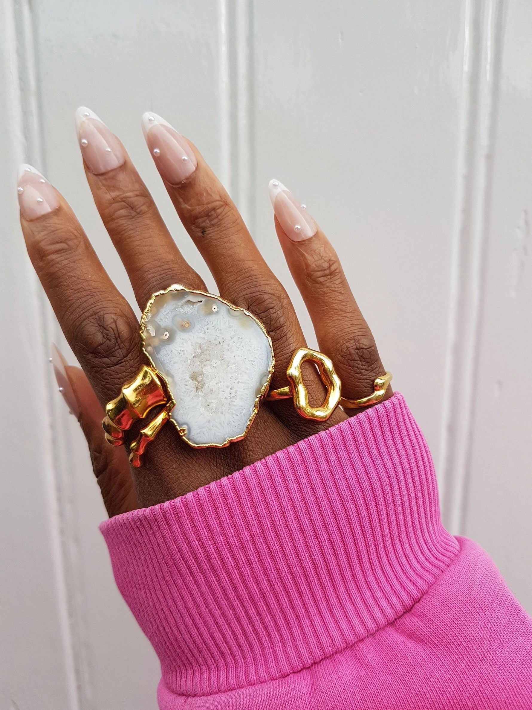 YYL LUXE 'Open Wide' Gold Vermeil Ring