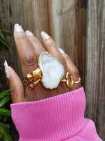 YYL LUXE 'Strength' Gold Vermeil Ring