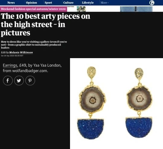 Grey Solar Quartz Navy Blue Druzy Gold Earrings