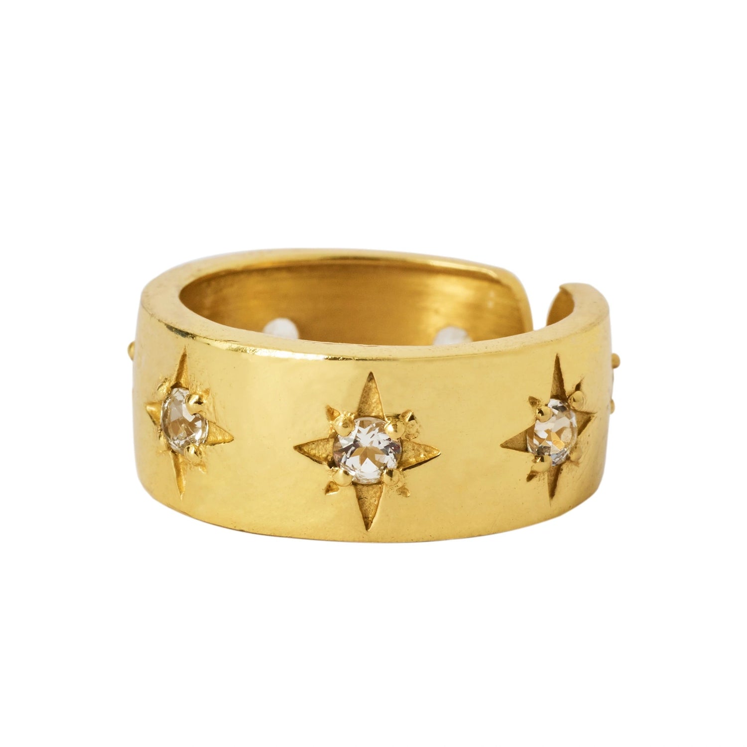 YYL LUXE 'Love You Forever' Gemstone Gold Vermeil Ring