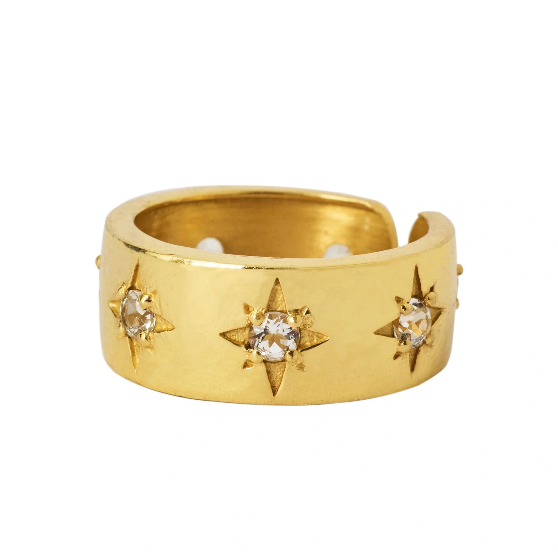 YYL LUXE 'Love You Forever' Gemstone Gold Vermeil Ring