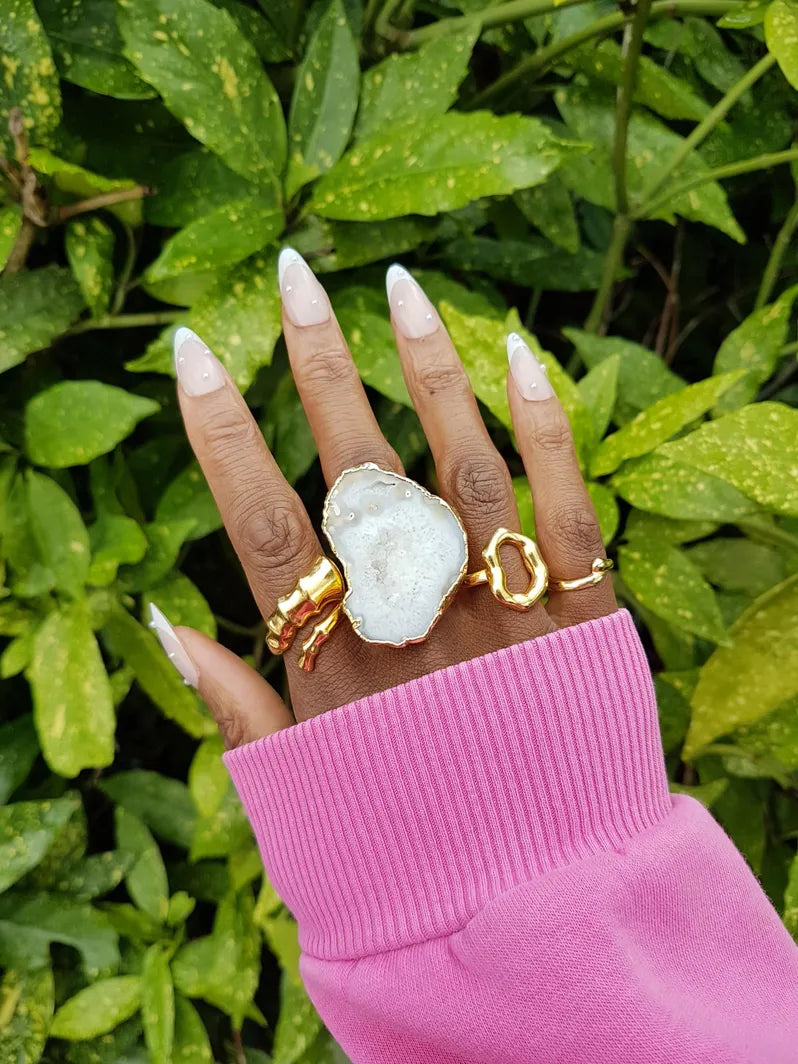 YYL LUXE 'Little Hug' Gold Vermeil Ring