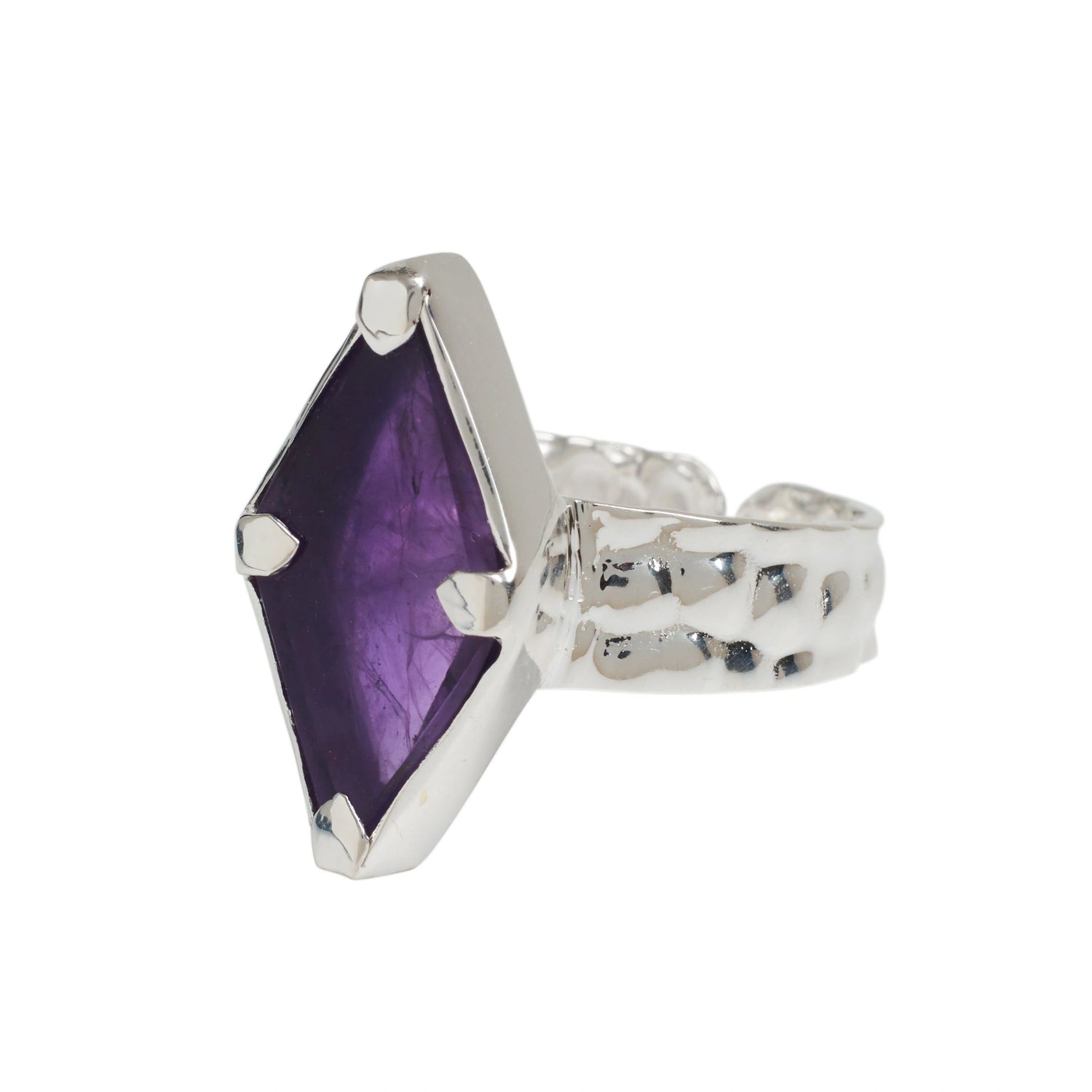 Piccola Sterling Silver Amethyst Gemstone Ring
