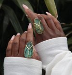 YAA YAA Labradorite Gemstone Gold Ring