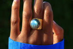 Labradorite 'Earth' Ring