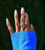 Labradorite 'Earth' Ring