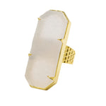 'Inner Strength' Gemstone Gold Cocktail Ring