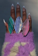 Sterling Silver 'GRANDE' Blue Lavender Gemstone Adjustable Ring