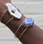 Cobalt Blue Gemstone ‘Deep Love’ Gold Cuff Bracelet