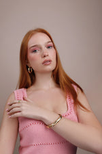 Luxury Rainbow Jewel Gold Hoop Earrings
