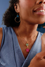 'New Life' Apple Green Gold Vermeil Necklace