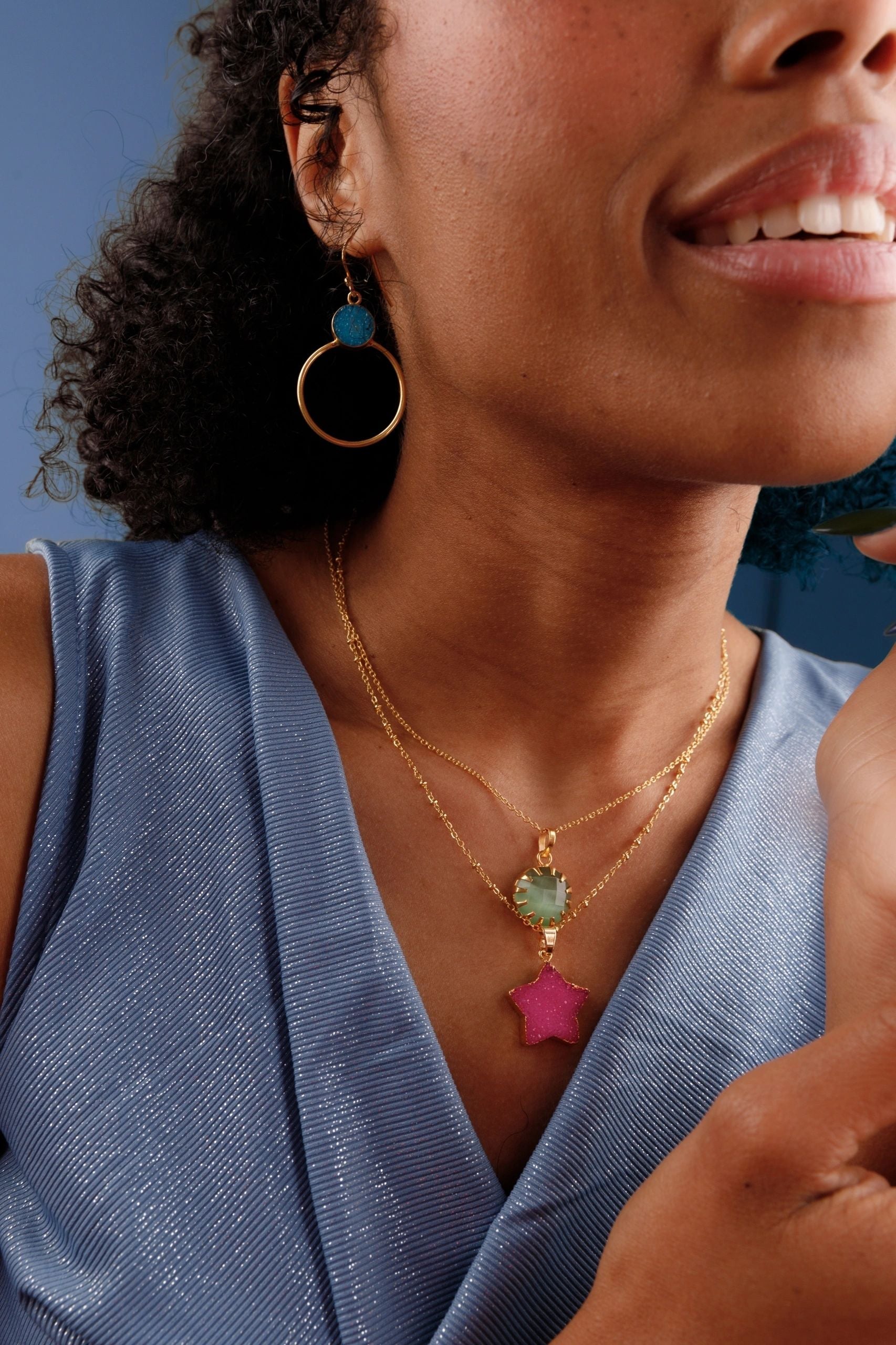 'New Life' Apple Green Gold Vermeil Necklace