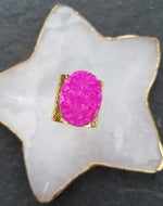 YAA YAA LONDON 'Crystal Crush' Gold Statement Ring